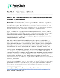 World’s first clinically validated pain assessment app PainChek® launches in New Zealand
