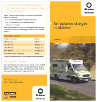 St John Ambulance Charges
