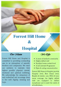 Forrest Hill Home & Hospital Brochure