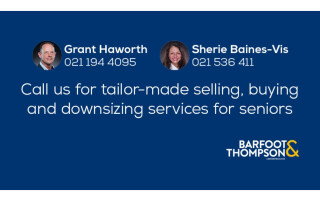 Primary photo of NZ Seniors Real Estate Services - (Barfoot & Thompson) Grant Haworth & Sherie Baines-Vis