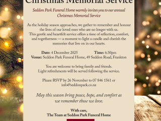 image for what's new at Seddon Park Funeral Home Ltd